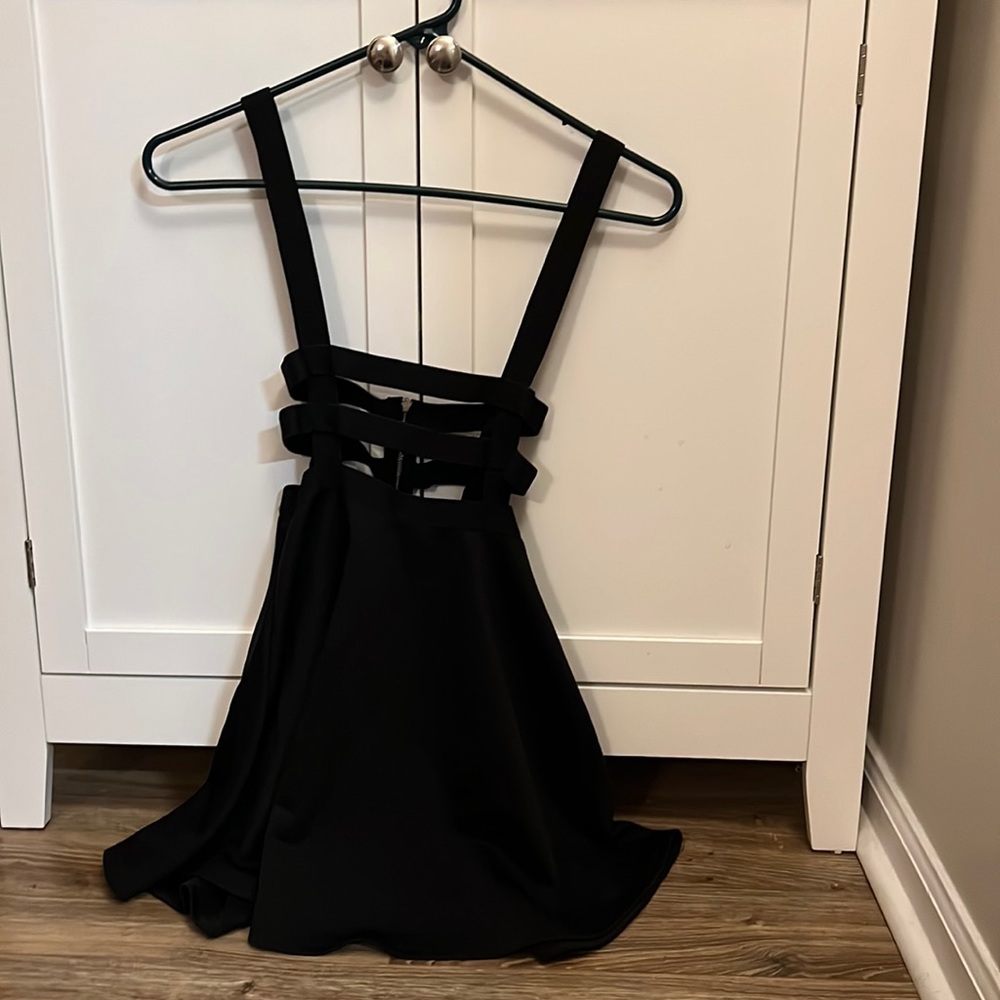 Kawaii Black Skirt with straps